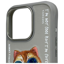 Заредете изображение във визуализатора на галерията – NIMMY case GLASSES COOL CAT for IPHONE 16 Pro Max gray
