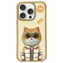 Заредете изображение във визуализатора на галерията – Гръб NIMMY COOL&amp;CUTE 2.0 Cat за IPHONE 16 Pro Max khaki

