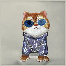 Заредете изображение във визуализатора на галерията – NIMMY crossbody GLASSES COOL CAT gray
