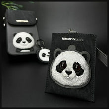 Заредете изображение във визуализатора на галерията – NIMMY card wallet BIG EYED PET 2.0 Panda black

