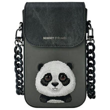 Заредете изображение във визуализатора на галерията – NIMMY set 3in1 phone bag + wallet + gps cover BIG EYED PET 2.0 Panda black
