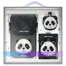 Заредете изображение във визуализатора на галерията – NIMMY set 3in1 phone bag + wallet + gps cover BIG EYED PET 2.0 Panda black
