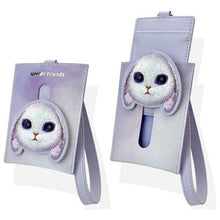 Заредете изображение във визуализатора на галерията – NIMMY set 3in1 phone bag + wallet + gps cover BIG EYED PET 2.0 Rabbit purple

