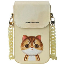 Заредете изображение във визуализатора на галерията – NIMMY set 3in1 phone bag + wallet + gps cover BIG EYED PET 2.0 Cat khaki
