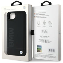 Заредете изображение във визуализатора на галерията – BMW case for IPHONE 16e (SE 4 2025) BMHCPSE4SLLBK (Leather Hot Stamp) black

