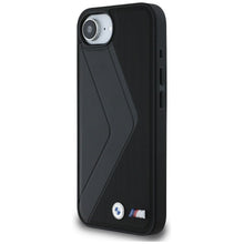 Заредете изображение във визуализатора на галерията – BMW case for IPHONE 16e (SE 4 2025) compatible with MagSafe BMHMPSE424PUOCSK (PU Oversized Stripes) black
