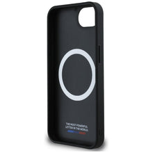 Заредете изображение във визуализатора на галерията – BMW case for IPHONE 16e (SE 4 2025) compatible with MagSafe BMHMPSE424PUOCSK (PU Oversized Stripes) black
