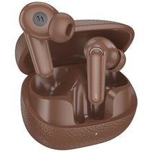 Заредете изображение във визуализатора на галерията – HOCO wireless earphones bluetooth TWS EQ23 brown
