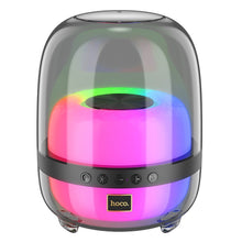 Заредете изображение във визуализатора на галерията – HOCO wireless speaker with colorful luminous BS58 black night
