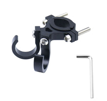 Заредете изображение във визуализатора на галерията – Hook for shopping with two loops for bike / scooter aluminum FS366-005 black
