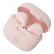 Заредете изображение във визуализатора на галерията – BLUE STAR wireless earphones bluetooth TWS FI7 powder pink
