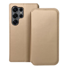 Заредете изображение във визуализатора на галерията – Калъф тип книга DUAL POCKET за SAMSUNG S25 Ultra златист
