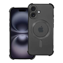 Заредете изображение във визуализатора на галерията – Гръб ANTISHOCK ELECTRO за IPHONE 16 compatible with MagSafe черен
