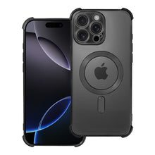 Заредете изображение във визуализатора на галерията – Гръб ANTISHOCK ELECTRO за IPHONE 16 Pro Max compatible with MagSafe черен
