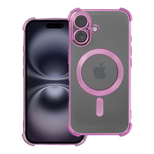 Заредете изображение във визуализатора на галерията – Гръб ANTISHOCK ELECTRO за IPHONE 16 compatible with MagSafe розов
