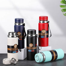 Заредете изображение във визуализатора на галерията – Water bottle with with display LED showing temperature 1000 ml black
