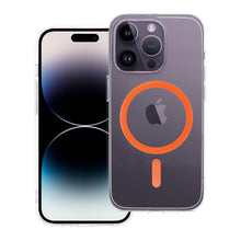Заредете изображение във визуализатора на галерията – Drop Glue Colorful Ring Mag Cover compatible with MagSafe for IPHONE 14 PRO orange

