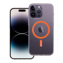 Заредете изображение във визуализатора на галерията – Drop Glue Colorful Ring Mag Cover compatible with MagSafe for IPHONE 14 PRO MAX orange
