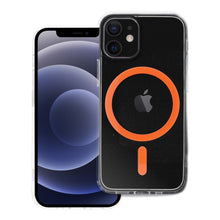 Заредете изображение във визуализатора на галерията – Drop Glue Colorful Ring Mag Cover compatible with MagSafe for IPHONE 12 MINI orange
