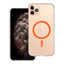 Заредете изображение във визуализатора на галерията – Drop Glue Colorful Ring Mag Cover compatible with MagSafe for IPHONE 11 PRO MAX orange

