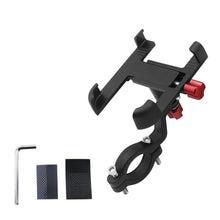 Заредете изображение във визуализатора на галерията – Bike / scooter aluminium holder for mobile phone FSBHD-106-3 black
