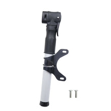 Заредете изображение във визуализатора на галерията – Mini pump with mounting bracket for bike / scooter FSPMP-387 black silver
