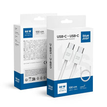 Заредете изображение във визуализатора на галерията – BLUE STAR cable Type C to Type C 6A 60W QC4.0 Q28 1 m white
