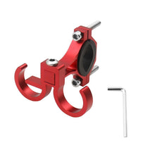 Заредете изображение във визуализатора на галерията – Hook for shopping with two loops for bike / scooter aluminum FS366 red
