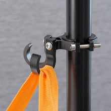 Заредете изображение във визуализатора на галерията – Hook for shopping with two loops for bike / scooter aluminum FS366-005 black
