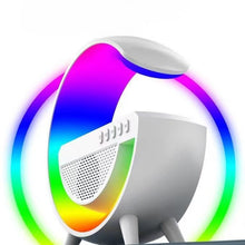 Заредете изображение във визуализатора на галерията – Wireless LED speaker with wireless charging G500 white
