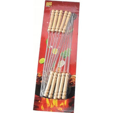 Заредете изображение във визуализатора на галерията – Skewers metal sticks for grilling 30 cm RC-K-939 10 pcs
