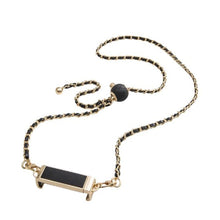 Заредете изображение във визуализатора на галерията – Chain / Rope with holder GLAMOUR fit all models 80mm max width BLACK
