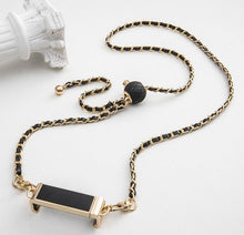 Заредете изображение във визуализатора на галерията – Chain / Rope with holder GLAMOUR fit all models 80mm max width BLACK
