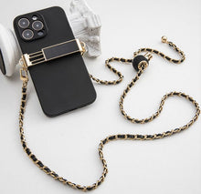 Заредете изображение във визуализатора на галерията – Chain / Rope with holder GLAMOUR fit all models 80mm max width BLACK
