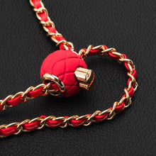 Заредете изображение във визуализатора на галерията – Chain / Rope with holder GLAMOUR fit all models 80mm max width RED
