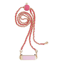 Заредете изображение във визуализатора на галерията – Chain / Rope with holder GLAMOUR fit all models 80mm max width PINK
