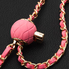 Заредете изображение във визуализатора на галерията – Chain / Rope with holder GLAMOUR fit all models 80mm max width PINK
