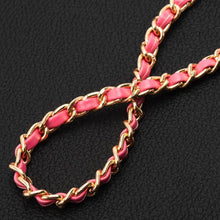 Заредете изображение във визуализатора на галерията – Chain / Rope with holder GLAMOUR fit all models 80mm max width PINK
