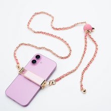Заредете изображение във визуализатора на галерията – Chain / Rope with holder GLAMOUR fit all models 80mm max width PINK
