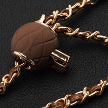 Заредете изображение във визуализатора на галерията – Chain / Rope with holder GLAMOUR fit all models 80mm max width BROWN
