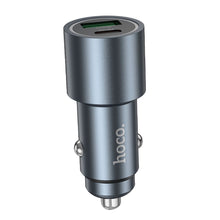 Заредете изображение във визуализатора на галерията – HOCO car charger USB A + Type C PD QC3.0 48W Z60 black
