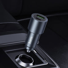 Заредете изображение във визуализатора на галерията – HOCO car charger USB A + Type C PD QC3.0 48W Z60 black

