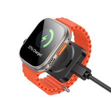 Заредете изображение във визуализатора на галерията – HOCO wireless charger compatible with APPLE iWatch 2,5W CQ16C black
