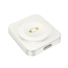 Заредете изображение във визуализатора на галерията – HOCO wireless charger compatible with APPLE iWatch 2,5W CQ16C milky white
