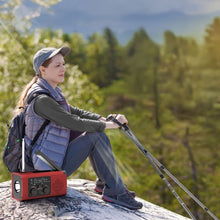 Заредете изображение във визуализатора на галерията – PRISTAR radio FM with flashlight 4000 mAh YX318 red
