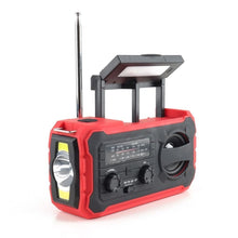 Заредете изображение във визуализатора на галерията – PRISTAR radio FM with flashlight 4000 mAh YX328 red
