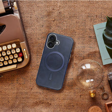 Заредете изображение във визуализатора на галерията – GENTLEMAN MAG COVER Case compatible with MagSafe for IPHONE 16e (SE 4 2025) navy blue
