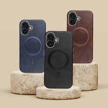 Заредете изображение във визуализатора на галерията – GENTLEMAN MAG COVER Case compatible with MagSafe for IPHONE 16e (SE 4 2025) navy blue
