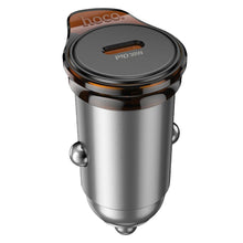 Заредете изображение във визуализатора на галерията – HOCO car charger Type C PD QC 30W NZ16 metal gray
