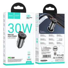 Заредете изображение във визуализатора на галерията – HOCO car charger Type C PD QC 30W NZ16 metal gray
